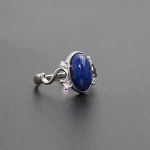 925 Sterling Zilveren Film The Vampire Diaries Elena's Daylight Ring Vrouwen Sieraden Ring Natuur Echte Lapis Steen 20302R