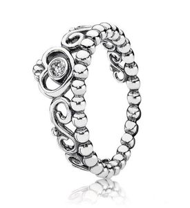 925 sterling zilver Mijn prinses stapelbare ring set originele doos voor ra vrouwen bruiloft CZ diamanten kroon 18K roségouden ringen5105912