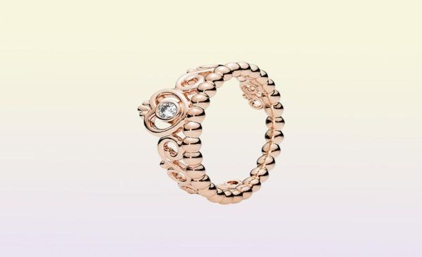 925 STERLING Silver My Princess Ring Empilable Set Original Box pour les femmes Mariage CZ Diamond Crown 18K Rose Gold Ring6699521