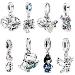 925 Sterling Silver Pandora Charm Hanger Geschikt voor Armband Designer Sieraden en Animal Series Claw Accessoires Geschenk, Gratis Pandora Box