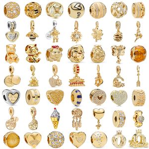 925 Sterling Silver Pandora Fashion Charm Golden Pig Fortune Seeking Bee è adatto per bracciale femminile primitivo Gioielli Accessori moda Consegna gratuita