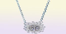 925 STERLING Silver Pender pour femmes 14K Gol blanc GRA VVS1 Collier de diamant Moisanite Bijoux de mariage 213S4063537