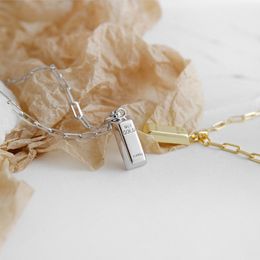 925 Sterling Silver Pendentifs Colliers Pour Femme Or Cadenas De Plata Mujer Cadeaux De Mariage Pour Un Ami 2020 Fine Jewelry Q0531