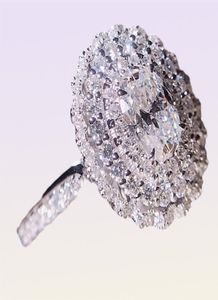 925 Anillo de personalidad de plata esterlina anillo de diamantes irregular de diamantes joya de fiesta de la fiesta de la fiesta del bar de la fiesta 3204015