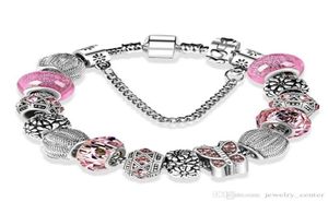 925 Berges plaquées en argent sterling Bracelets Chamrs Butterfly Chamrs pour bracelet à charme bijoux de bricolage pour femmes8379336