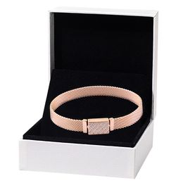 925 sterling zilveren reflecties lange sluiting pave armbanden voor vrouwen fit charmes kralen diy rose armband armbanden geschenk mode-sieraden 589358c01 fabriek groothandel