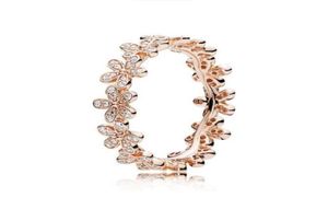 925 Sterling Silver Ring Hand harten Love Daisy Dom Bloemring voor vrouwen Gift Fashion sieraden met Box7569463