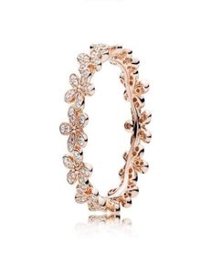 925 Sterling Silver Ring Hand harten Love Daisy Dom Flower Ring voor vrouwen Gift Fashion sieraden met Box3576984