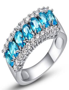 925 Sterling Silver Rings Crystal Rhinestone Cluster Ring retro sieraden 4 maat voor opties Model nr. R0039257878