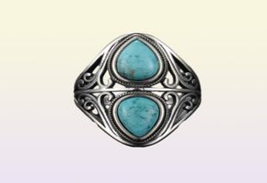 925 Sterling Silver Rings origineel ontwerp vintage natuurlijke turquoise ring voor vrouwen mannen vrouwelijke fijne sieraden geschenken 20102696875285861038