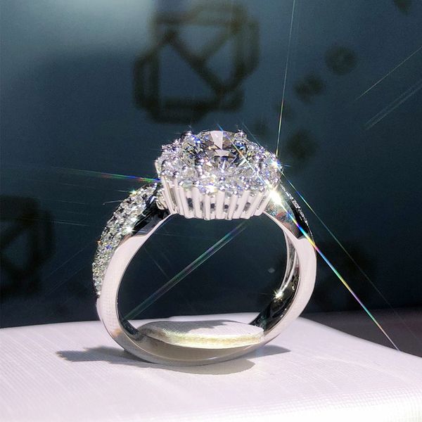 Bagues en diamant simulé en argent sterling 925 pour femmes bijoux de fiançailles de mariage ovale