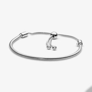 925 Sterling Silver Snake Chain Slider armband voor Pandora Sparkling Wedding Designer armbanden sieraden voor vrouwen vriendin Gift Hand Chain met originele doos