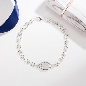Unisex 925 Sterling Silver Plum Blossom Snowflake Bracelet, Vintage Interlocking Design, Jewelry Gift