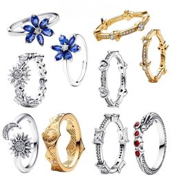 Anillo de eternidad brillante de Plata de Ley 925 para mujer, anillo con amuleto de corona para joyería clásica de moda, envío gratis