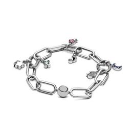 925 Sterling Zilveren Stropdas Verweven ketting Armbanden SET met doos voor Pand Charms Armband Vrouwen Bruiloft Sieraden W2282452