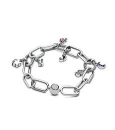 925 Sterling Zilveren Stropdas Verweven ketting Armbanden SET met doos voor Pand Charms Armband Vrouwen Bruiloft Sieraden W2289429261