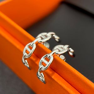 925 Sterling zilveren topkwaliteit dupe gloednieuwe aankomst sieraden hoepel oorbellen voor vrouwen