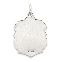 925 Sterling Silver Vintage Saint Michael Badge Médaille Collier Charm Pendentif Religieux Patron St Fine Bijoux Pour Femmes Cadeaux Pour Elle