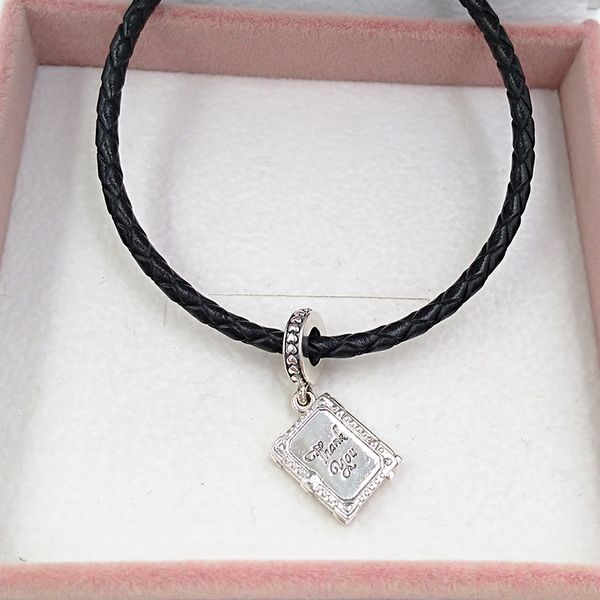 925 plata esterlina joyería de la boda que hace pandora Family Book DIY encanto pulseras de cristal día de la madre novia regalos para mujeres cadena collar con nombre de cuentas 798105