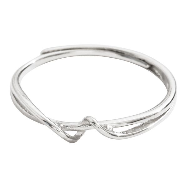 Bague Index enveloppée en argent Sterling 925, légère, Niche de luxe pour femmes, mode exquise, ouverture, personnalité Simple, vent froid