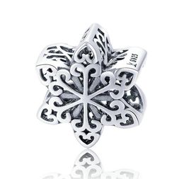 925 Sterlings Silver Snowflake Charms Fit Bracelet For Girls 'Crhistmas Gift Charm High Polish Vintage5582693