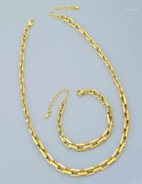 Chaîne de trombone rectangulaire en argent sterling 925, collier Rolo, bracelet en cristal de zircone cubique, bijoux fins minimalistes, chaînes 1751175
