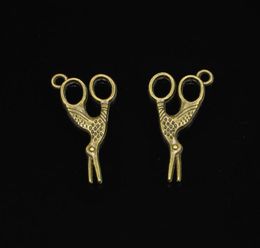 92 stcs zinklegering charmes antieke bronzen vergulde naiemenschaar charmes voor sieraden maken doe -het -zelf handgemaakte hangers 2815 mm3439658