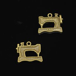 92 pièces breloques en alliage de Zinc Antique plaqué Bronze vintage chanteur pédale machine à coudre breloques pour la fabrication de bijoux bricolage à la main Pendant278b