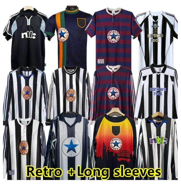 93 94 95 96 97 98 99 05 06 Newcastl SHEARER Retro camisetas de fútbol Bellamy HAMANN PINAS 1984 1997 BATTY ASPRILLA UNITED OWEN clásico Vintage Jersey CAMISETAS DE FÚTBOL