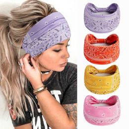 Meer dan 300 Colors Sports Wijdzijdige elastische hoofdband Boho Hair Band Wash Face Beam Headscarf Yoga Bandanas Accessoires