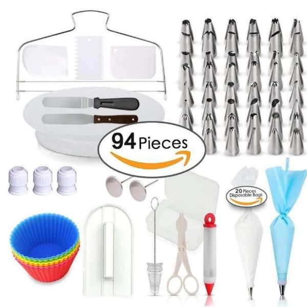 Ensemble de moules à gâteaux, outils de décoration de gâteaux, Kit de moulage de cuisson de cuisine, moule de fabrication de Sugarcraft pour cookies Cake199b, 94 pièces