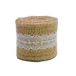 94 "Hessian jute jute stoel vleugel vintage rustiek bruiloft thema decor decor stropdas boog verlovingsjubileum feest rrc636