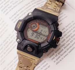 9400 Sports Men039S Quartz Watch LED Digitale waterdichte horloge Solar World Time High Quality5285364