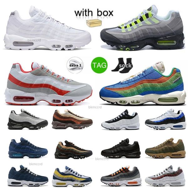 95 95s Zapatillas para correr para hombre Aegean Storm Gutta Green Reflectante Safari Greedy Neon Triple Negro Blanco Gris Volt Midnight Navy Diseñador Entrenador