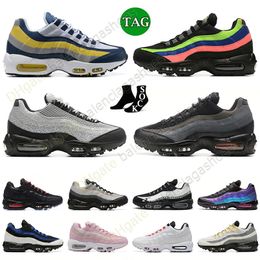 95 95s og baskets hommes femmes chaussures de course taille 12 safari réfléchie triple noir blanc tour