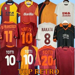 95 96 97 98 99 10 Retro Soccer Jersey 00 01 02 TOTTI Classic Batistuta Candela Football Shirt Vintage 2002 Maglia Da 88 89 90 91 Nakata