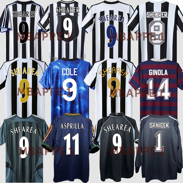 95 96 97 99 2000 01 03 04 05 SHEARER Maillots de football rétro HAMANN ASPRILLA PINAS 1993 1980 82 05 2006 OWEN CHEMISES DE FOOTBALL classiques Ginola manches longues