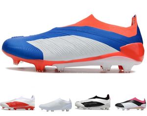 Elite Laceless Football Boots Production d'énergie solaire PredStrike FG Soccer Shoes Special Edition 30th Anniversary Yakuda Dhgate Shoes Athletic 2024
