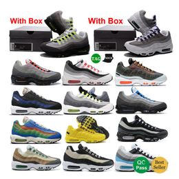 95 Lions Running Shoes 95s With Box Reflective Safari Sketch Tour Yellow Koi Men Shoe Solar Red Earth Day Triple Black Earth Social Pure Platinum Matte Olive Neon