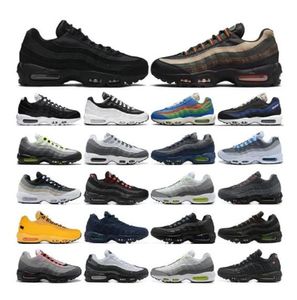 95 chaussures de course pour hommes 95s Triple Black Running Club air Neon Cork Greedy Dark Smoke Grey Brown Sneakers 20th Anniversary Grape Safari Men Designer Trainers