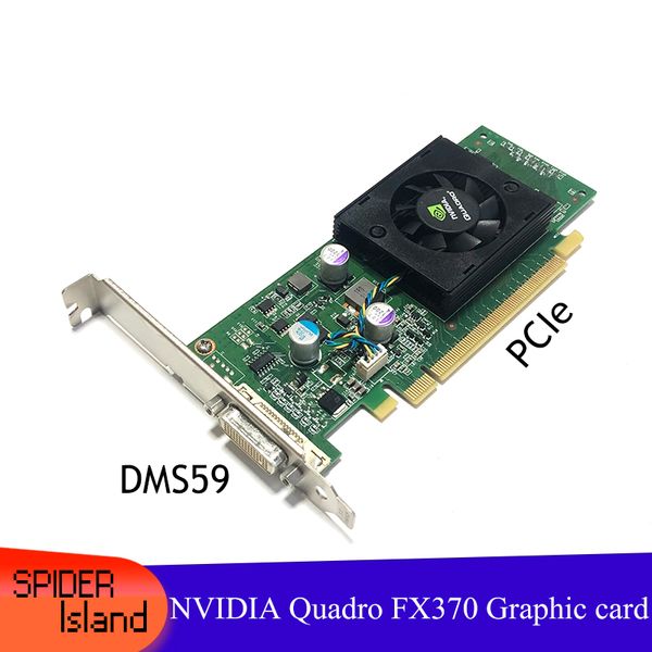95% nuevo Original de alta calidad NVIDIA Quadro FX370 PCI-E 16X con ranura DMS59 FX 370 3D Griaphic tarjeta 1 año de garantía