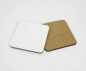 95x95 mm Sublimatie Coaster 4 mm Dikke MDF HOUTEN DIY Gift Cup Mat Aangepaste Desk Decoratie Cup pad voor koffiemok Water fles