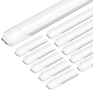 96 '' R17D T8 Led Tube 8ft double rangée Led Light Tube 72W, 384LED, remplacement fluorescent F96T12 HO, enlever le ballast, magasins de garage d'entrepôt