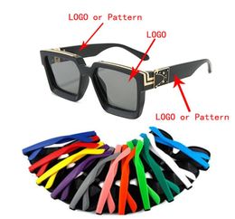 96006 Lunettes de soleil en gros bon marché personnalisées Instagram lunettes de soleil millionnaire de marque digne lunettes de soleil carrées UV4003586321