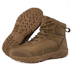 964 Chaussures de randonnée Combat Men's Fiess Military Outdoor non glissée Bottes tactiques désert des hommes de cheville Botines Zapatos 472