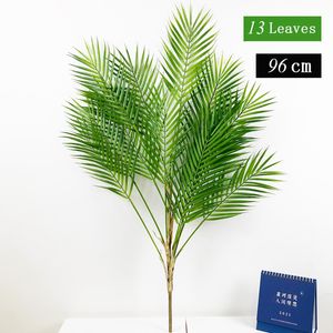 96 cm 13 koppen tropische kunstmatige palmboom grote planten bladeren nep palmblad plastic monstera gebladerte voor kantoordecoratie