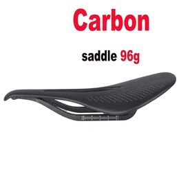96g Super Light Full Carbone Saddle MTB / Road Bike Saddle Rails Bicycle Seat 240 * 143/155mm 240507