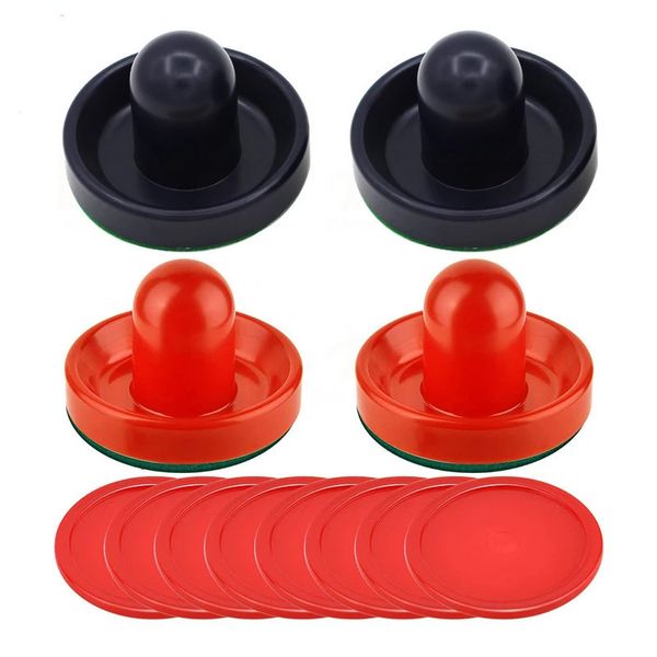 96mm 4setsPack ABS Air Table Hockey Disco Accesorios Herramienta con Pucks Pusher Mallet Juegos de mesa Juguetes entretenidos Plástico 240219