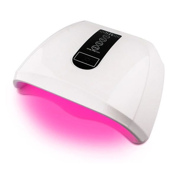 96W Luces 48ladas Selector de uñas Luz roja de secado rápido Lámpara de uñas Tarra de lámpara de lámpara grande Temporizador de gel de gel Herramientas de arte de uñas inteligentes