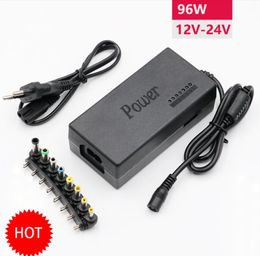 96W Notebook-adapter 12V 15V 16V 18V 19V 4.5A 20V 24V 4A AC DC-adapter Verstelbare voeding Adapter Universele laptoplader